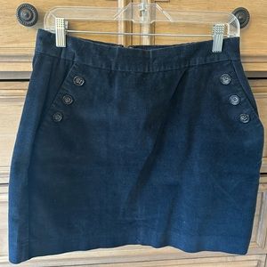 Corduroy Mini Skirt with button pocket detailing